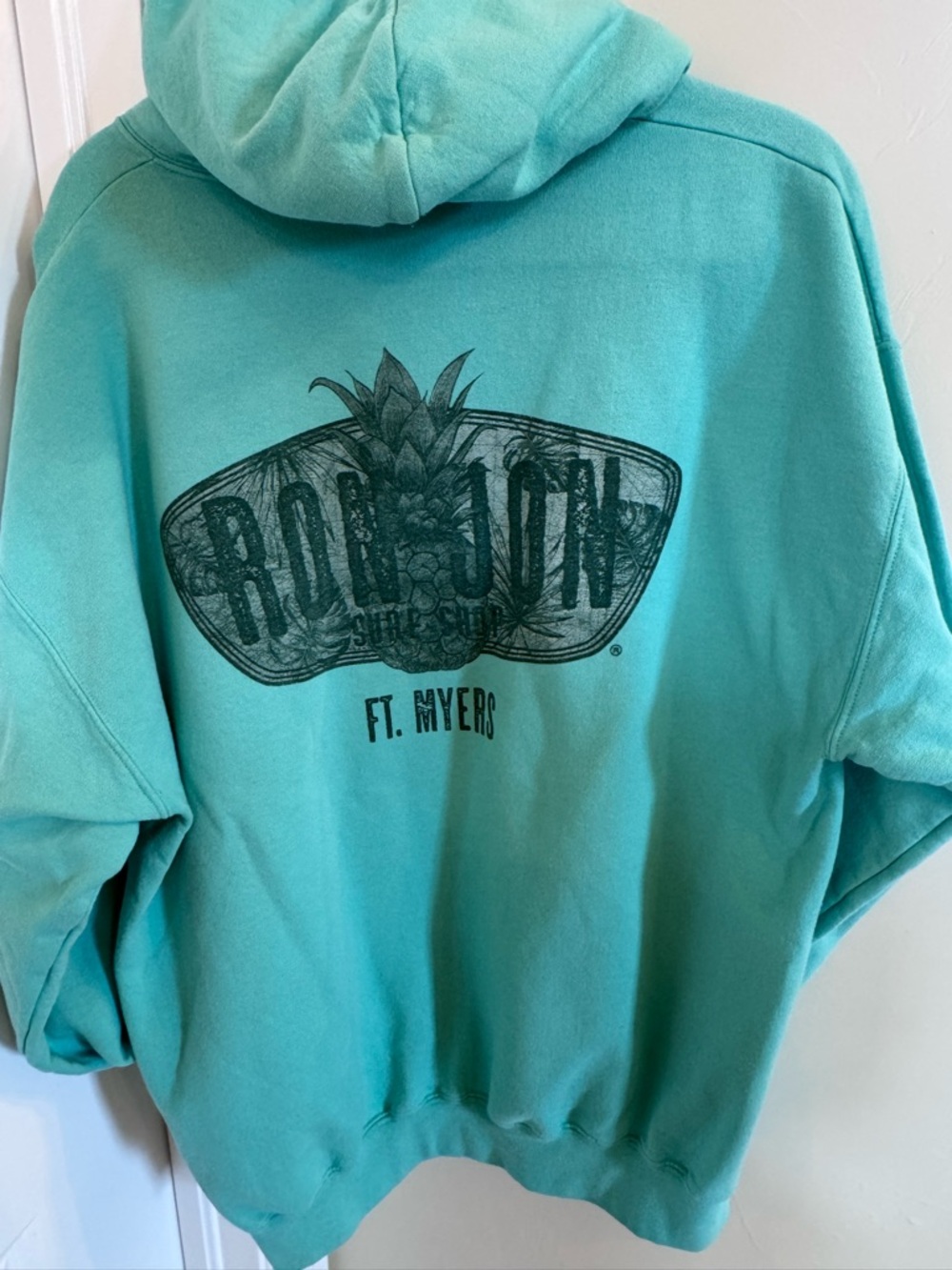 Ron Jon Teal Pineapple Graphic Hoodie